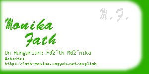 monika fath business card